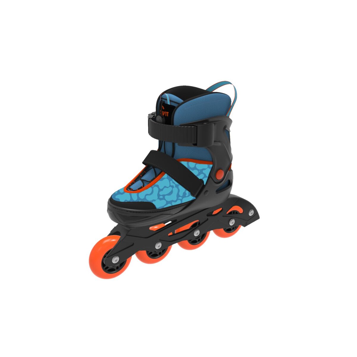 Pattini in linea morbidi per bambini CRIVIT, con aiuto per l'inserimento e maniglia di trasporto (Blu, 29-33) - B-Ware buono