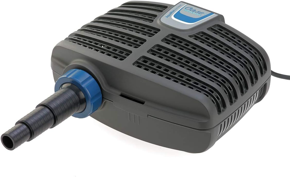 OASE 20249 Filterpumpe AquaMax Eco Classic 3500E, 3500 l/h Förderleistung, energiesparende Bachlaufpumpe, Teichpumpe, Filter, Pumpe, Bachlauf, Schwarz