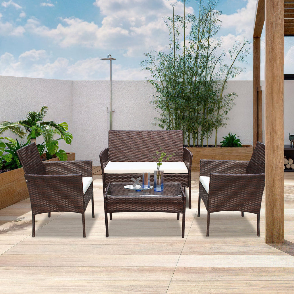 Sonnewelt Salotto da Giardino in Polyrattan