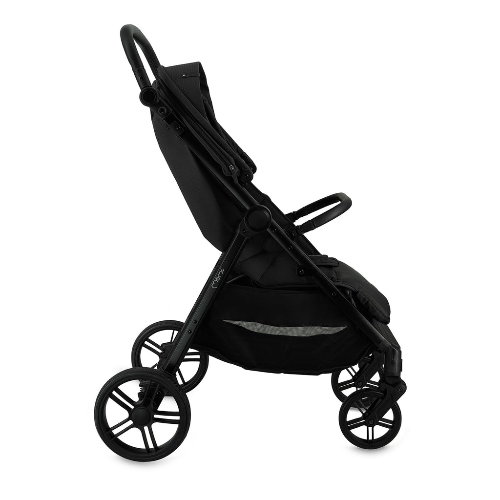 MoMi Passeggino CLARA, Passeggino dai 6 mesi in su, fino a 22 kg di peso corporeo, cintura di sicurezza a 5 punti, sacco coprigambe, portabicchieri, cestino della spesa, borsa per il cambio, zanzariera e parapioggia