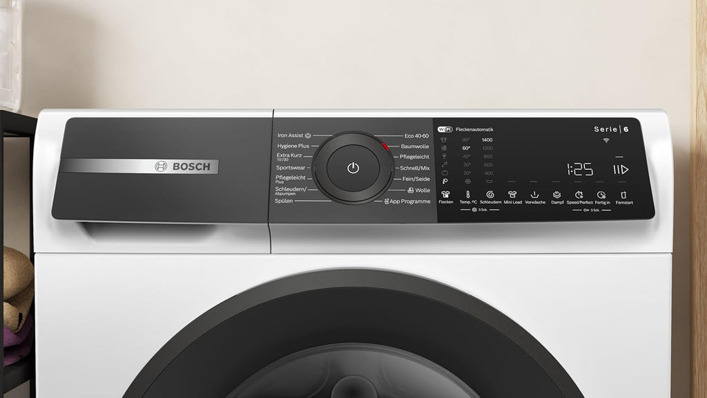 BOSCH WAN28127 Lavatrice Serie 4, a carica frontale, capacità 8 kg, 1400 giri/min, Iron Assist, Active Water Plus, EcoSilence Drive, Speed Perfect, bianco, 60 cm