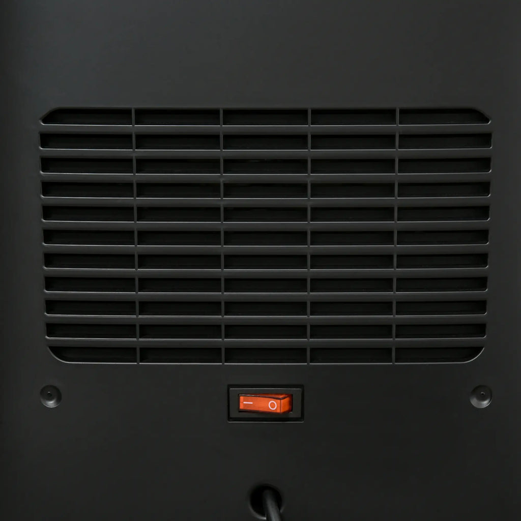 HOMCOM Stufa Elettrica Termoventilatore Effetto Fiamma a LED Telecomando