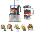 Kenwood MultiPro OneTouch FDM73.480SS – 2-in-1 Kompakt-Küchenmaschine & Mixer, 6 Zubehörteile, 6 Automatikprogramme, Variable Geschwindigkeit & Pulse-Funktion, Integrierte Waage, 1000 W, Silber