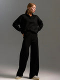 Langrmeliges Poloshirt und Hose für Damen
