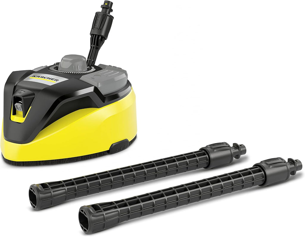 Kärcher Pulitore per superfici T-Racer T 7 Plus (protezione antispruzzo, per grandi superfici, due ugelli a getto piatto, impugnatura per lavorare in verticale, ugello Power, ugello di risciacquo)