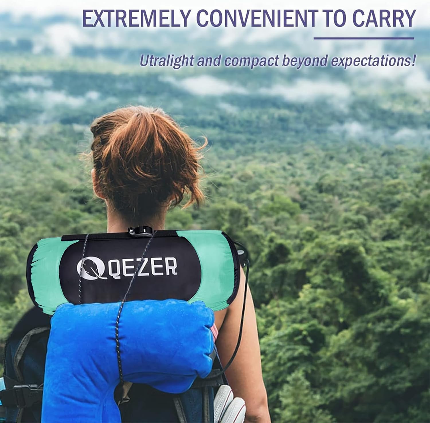 QEZER Daunenschlafsack Warmer Winter Schlafsack Outdoor -8°C bis -23°C 4 Jahreszeiten Mumienschlafsack für Erwachsener und Jugendliche Camping Outdoor und Indoor