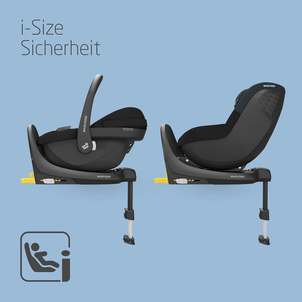 Maxi-Cosi Pebble 360 Pro, Seggiolino auto reclinabile SlideTech, da 0 a 15 mesi, da 0 a 13 kg, da 40 a 87 cm, per i seggiolini auto girevoli FamilyFix 360 Pro, G-CELL Side Impact Protection, Tonal Graphite