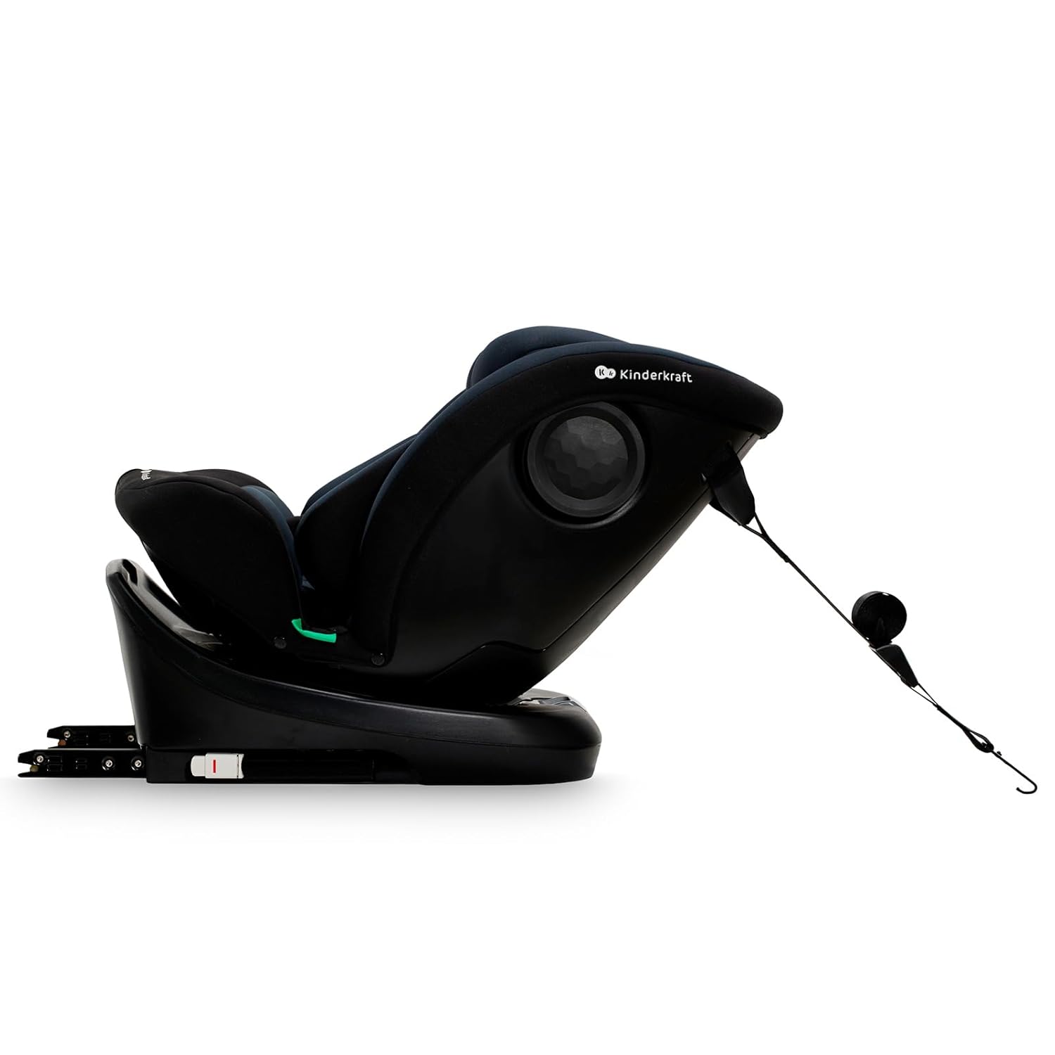Kinderkraft I-GROW Kindersitz 0-36 kg, I-SIZE 40-150 cm, 360 grad drehbar, Kinderautositz mit Isofix station, FWF und RWF, Verstellbare Kopfstütze/Rückenlehne mit Liegeposition, Grau