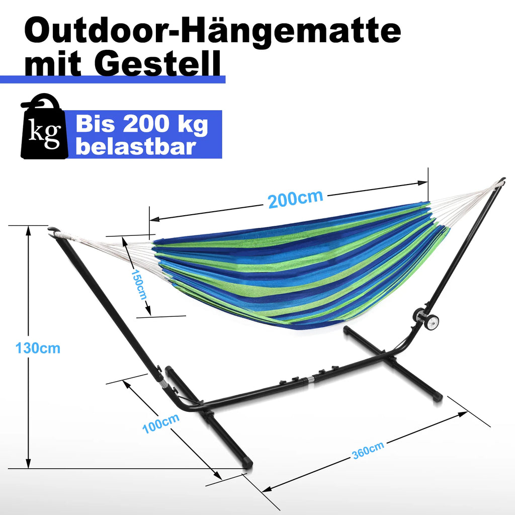 Sonnewelt - Set Amaca con Supporto, Portata fino a 200 kg
