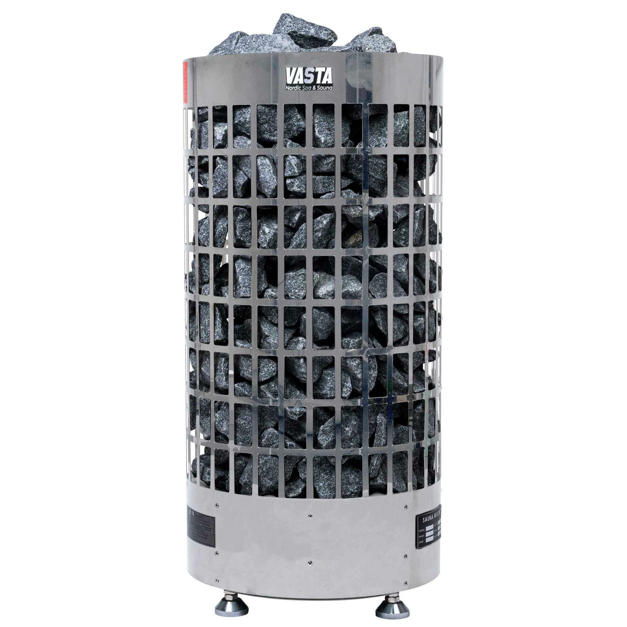 Vasta Saunaofen elektrisch Ignite 6kw, separate regelung, 5-8m3, stahl