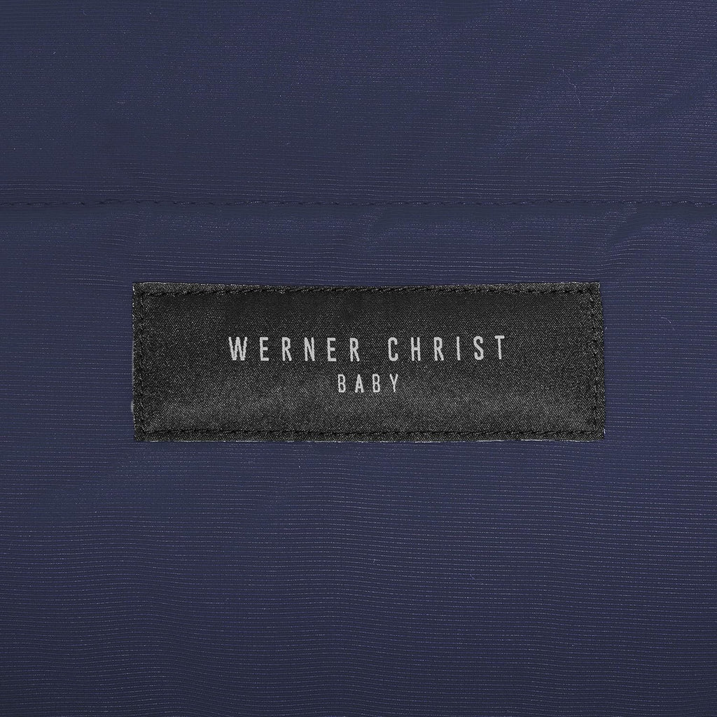 WERNER CHRIST BABY, Kinderwagen-Fußsack CORTINA – Thermo Winterfußsack (Kinder ab 6 - bis 36 Monate), mit herausnehmbarer Lammfelleinlage, medizinisches Fell, in Black (schwarz)
