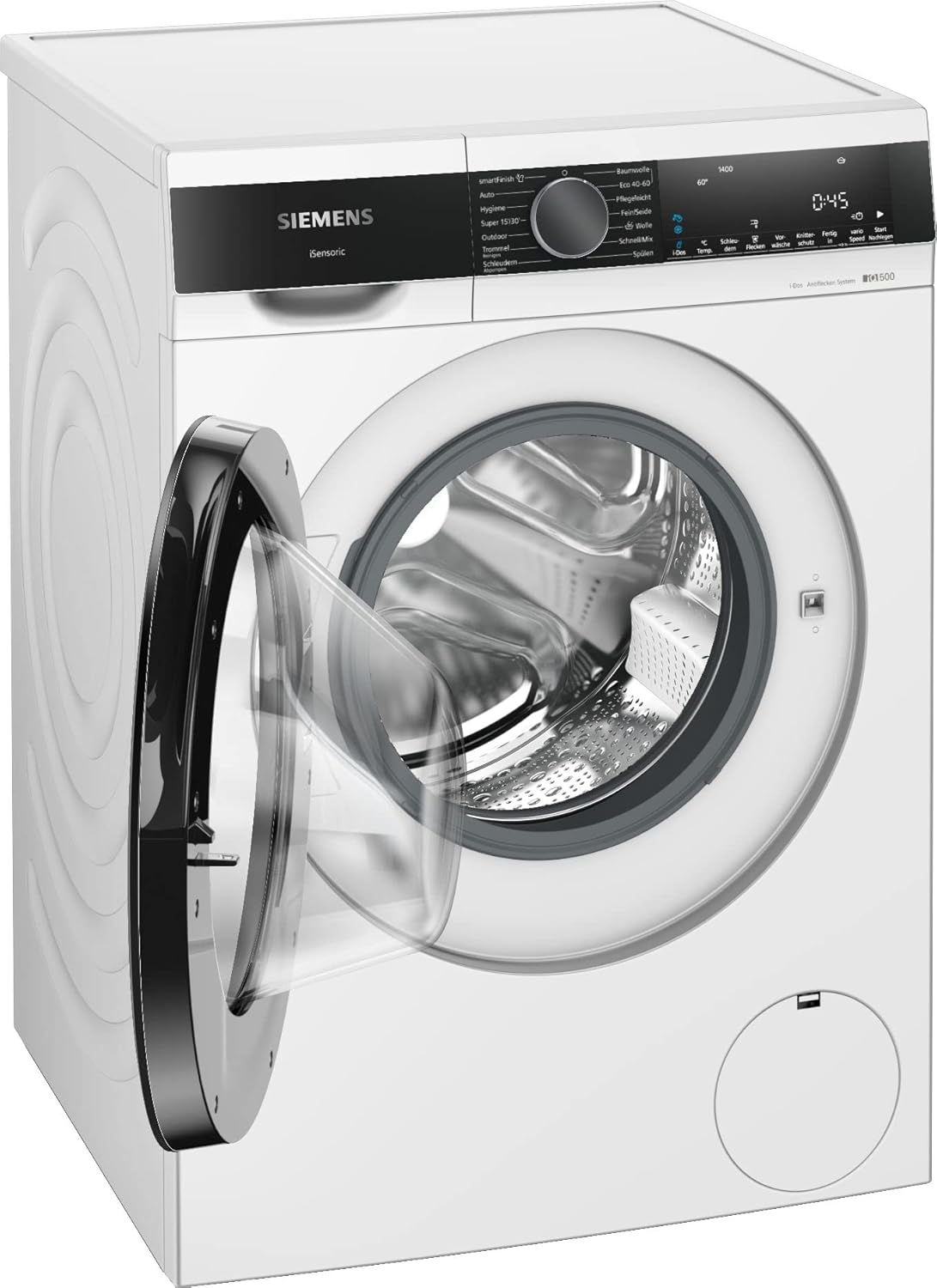 Siemens WM14N223 Lavatrice iQ300, Carica frontale con capacità di 7 kg, 1400 giri/min, speedPack L, Display LED, Programma Outdoor, Bianco, 60 cm