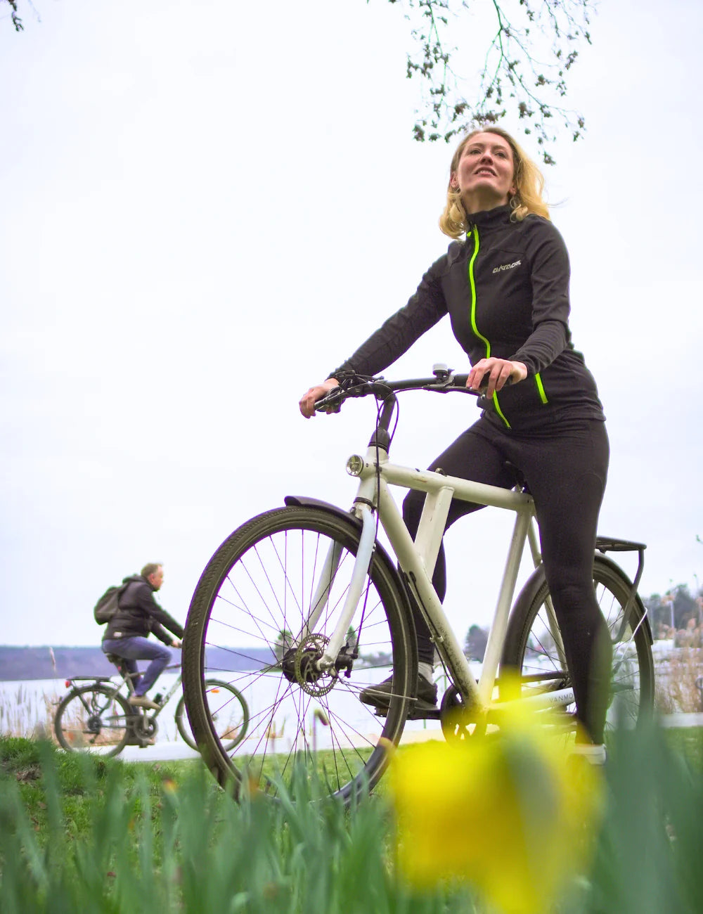 Damen Thermo Fahrradjacke Softshell Pro Line II + Thermo Fahrradhose Lang