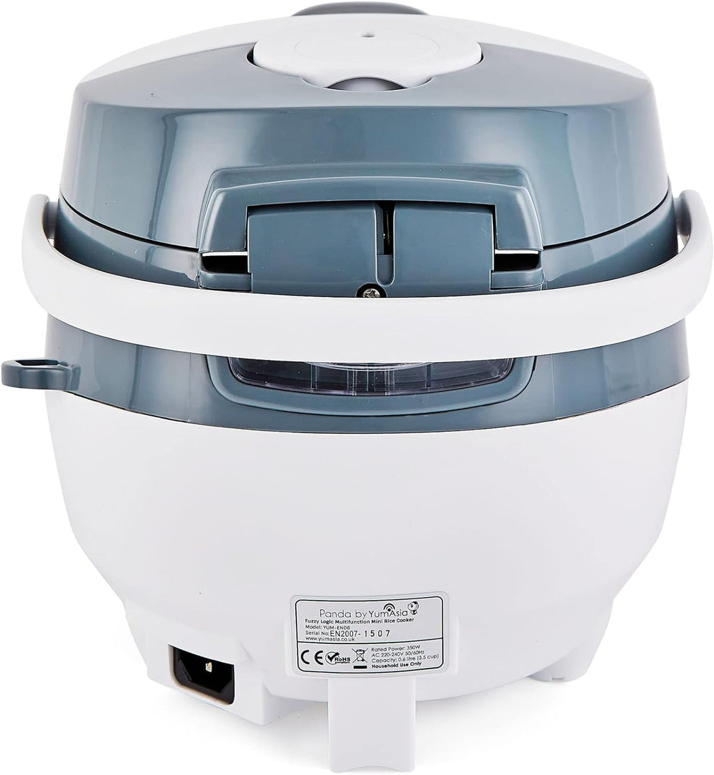Yum Asia Panda Mini-Reiskocher mit Ninja-Keramikschüssel und Advanced Fuzzy Logic (3,5 Tassen, 0,63 Liter) 4 Reisfunktionen, 4 Multicooker-Funktion, 220–240V