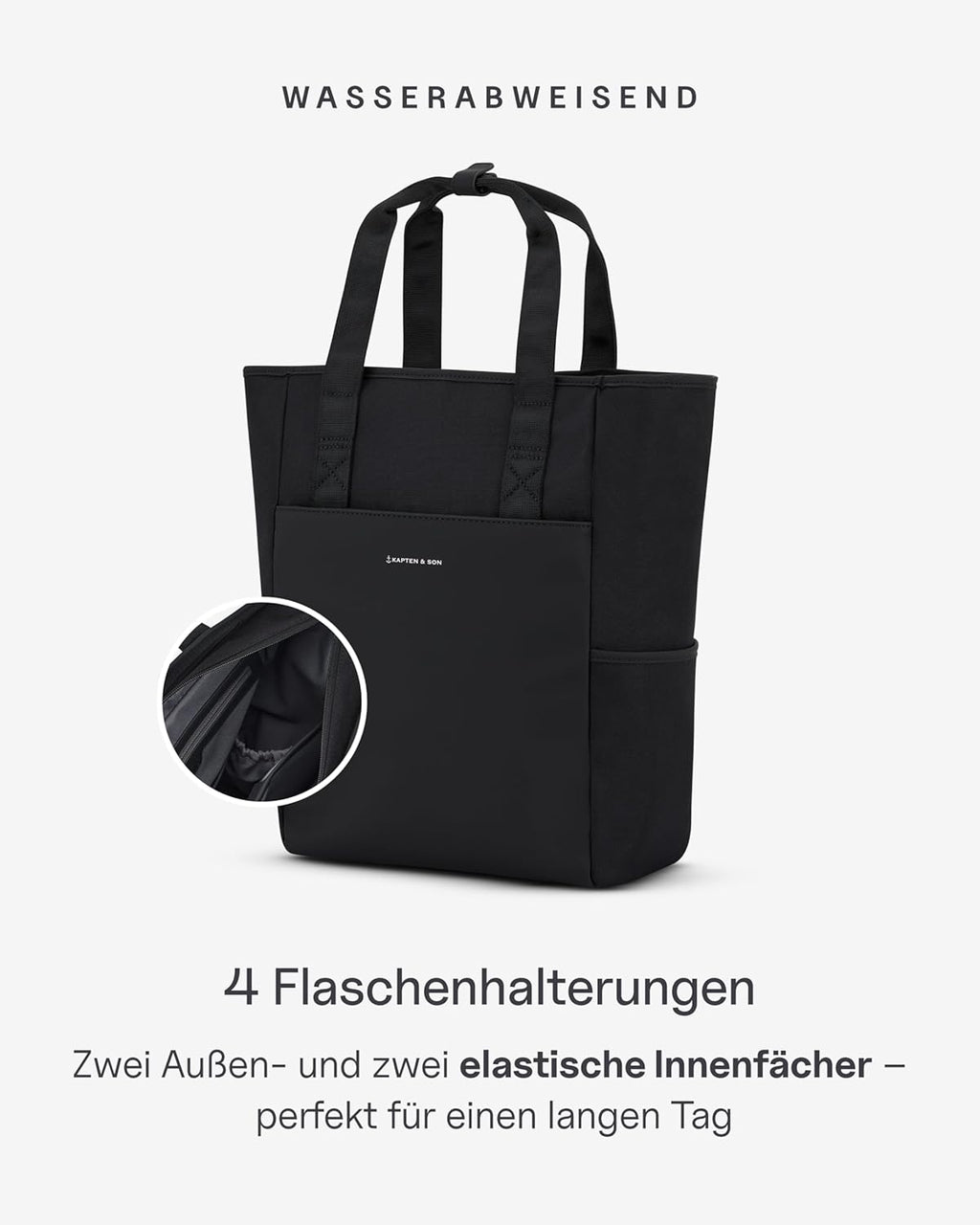 Kapten & Son Rucksack Lindby Diaper Set 12 L | 2in1 Wickelrucksack & Wickeltasche mit Kinderwagen- und Kofferbefestigung | inklusive Kulturtasche, Wickelunterlage & isolierter Flaschenhalter