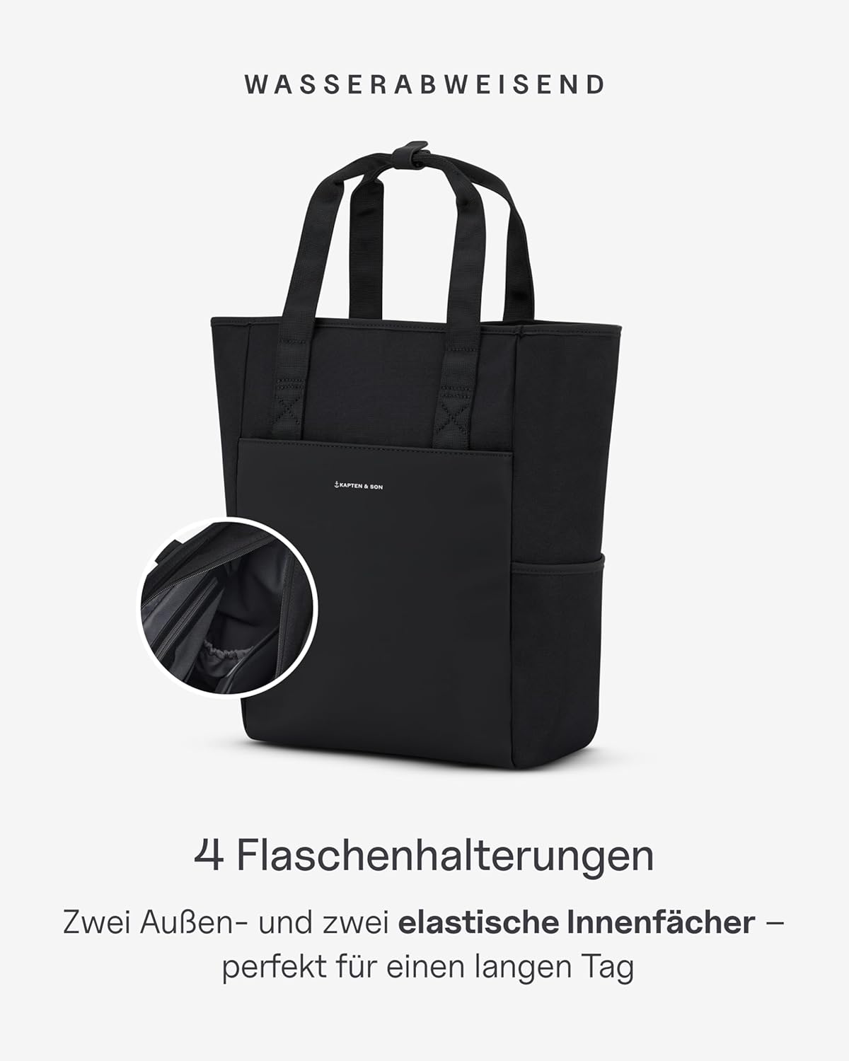 Kapten & Son Rucksack Lindby Diaper Set 12 L | 2in1 Wickelrucksack & Wickeltasche mit Kinderwagen- und Kofferbefestigung | inklusive Kulturtasche, Wickelunterlage & isolierter Flaschenhalter
