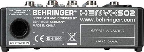 Behringer XENYX 1204USB Mixer premium a 12 ingressi 2/2-Bus con preamplificatori microfonici XENYX e compressori, EQ "britannico" e interfaccia USB/Audio