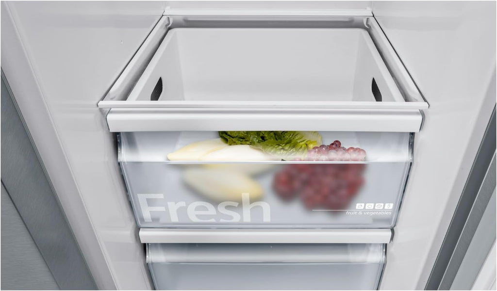 Frigorifero Multic дверный SIEMENS KF96NVPEA iQ300, 183 x 91 cm, 405 L di refrigerazione e 200 L di congelamento, hyperFresh per una freschezza più duratura, noFrost per non sbrinare mai più, superCooling per un raffreddamento più rapido