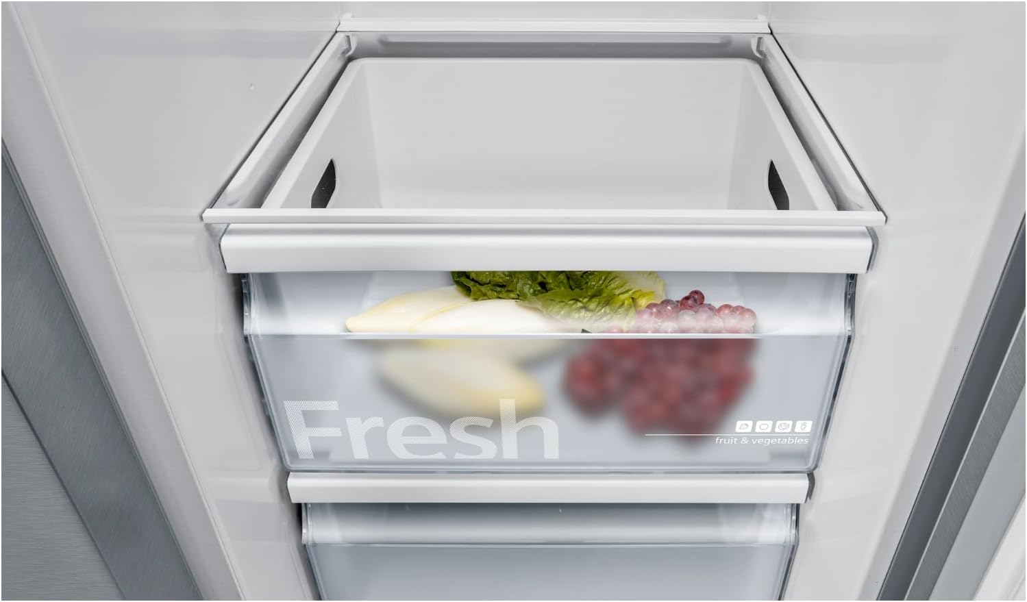 Frigorifero Multic дверный SIEMENS KF96NVPEA iQ300, 183 x 91 cm, 405 L di refrigerazione e 200 L di congelamento, hyperFresh per una freschezza più duratura, noFrost per non sbrinare mai più, superCooling per un raffreddamento più rapido