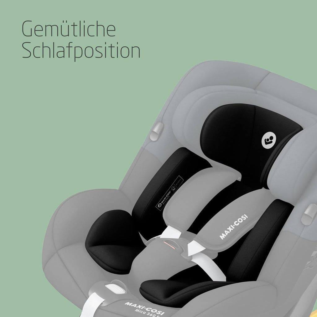 Maxi-Cosi Mica 360 S, Autositz 360 Grad drehbar, 3 Monate– 4 Jahre (61–105 cm), i-Size Baby Autositz, FlexiSpin Drehung, 5 Liegepositionen, G-CELL Schutz, Easy-in Gurthaken, Tonal Graphite