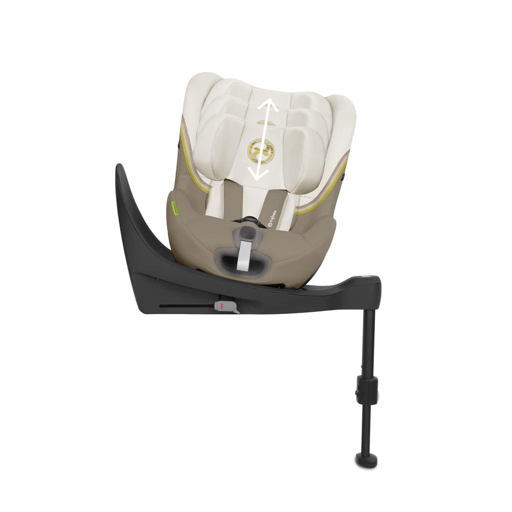 CYBEX Gold Kinder-Autositz Sirona S2 i-Size, Ab ca. 3 Monaten bis 4 Jahren, Max. 18 kg, SensorSafe kompatibel, Granite Black