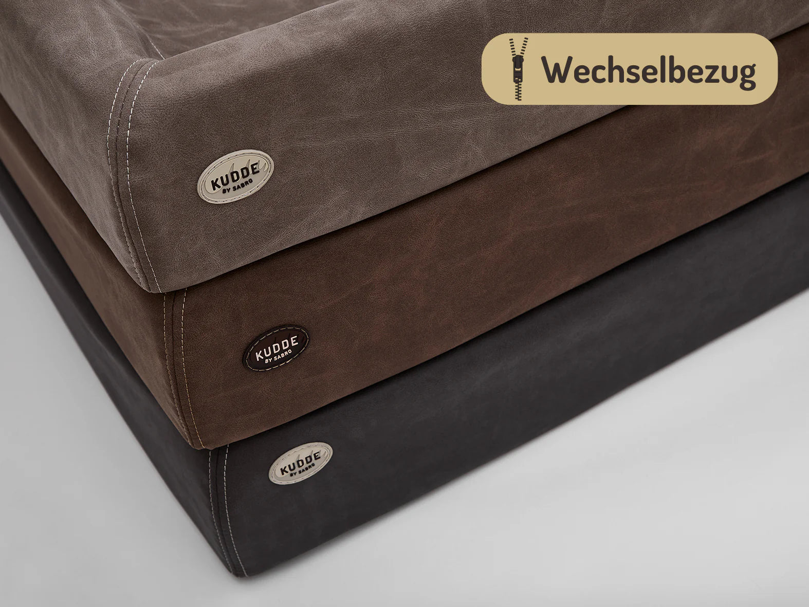 Bezug für KUDDE Hundebett: Wildlederoptik