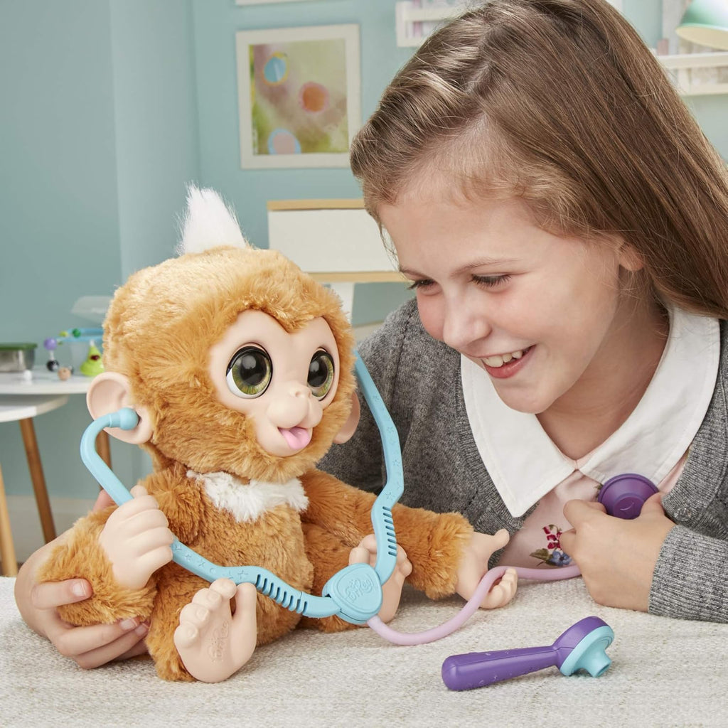 Hasbro FurReal E0367EU4 - Zandi il Piccolo Paziente, peluche interattivo