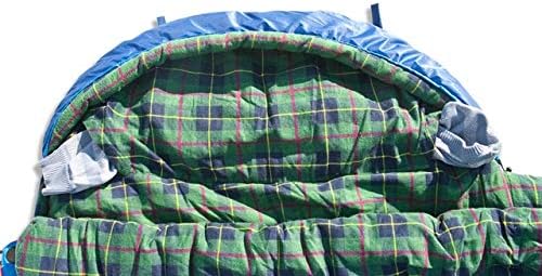 Alexika Tundra Plus Schlafsack,warm, bequem, rechteckig 3 Saison Deckenschlafsack für Erwachsene und Familien Outdoor Camping im niedrigen Temperaturen bis zu -2 C mit Kompressionsack,