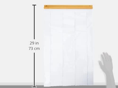 Ferplast Tenda per cucce, modello DOMUS MAXI, porta per cucce da esterno, a lamelle trasparenti in PVC, impermeabile, protezione dal vento e dal freddo, 40,5 x 69 cm
