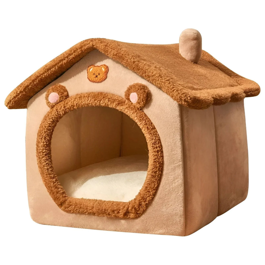 PurrPavilion Katzenbett - Faltbares und Waschbares Kuschelbett für Katzen