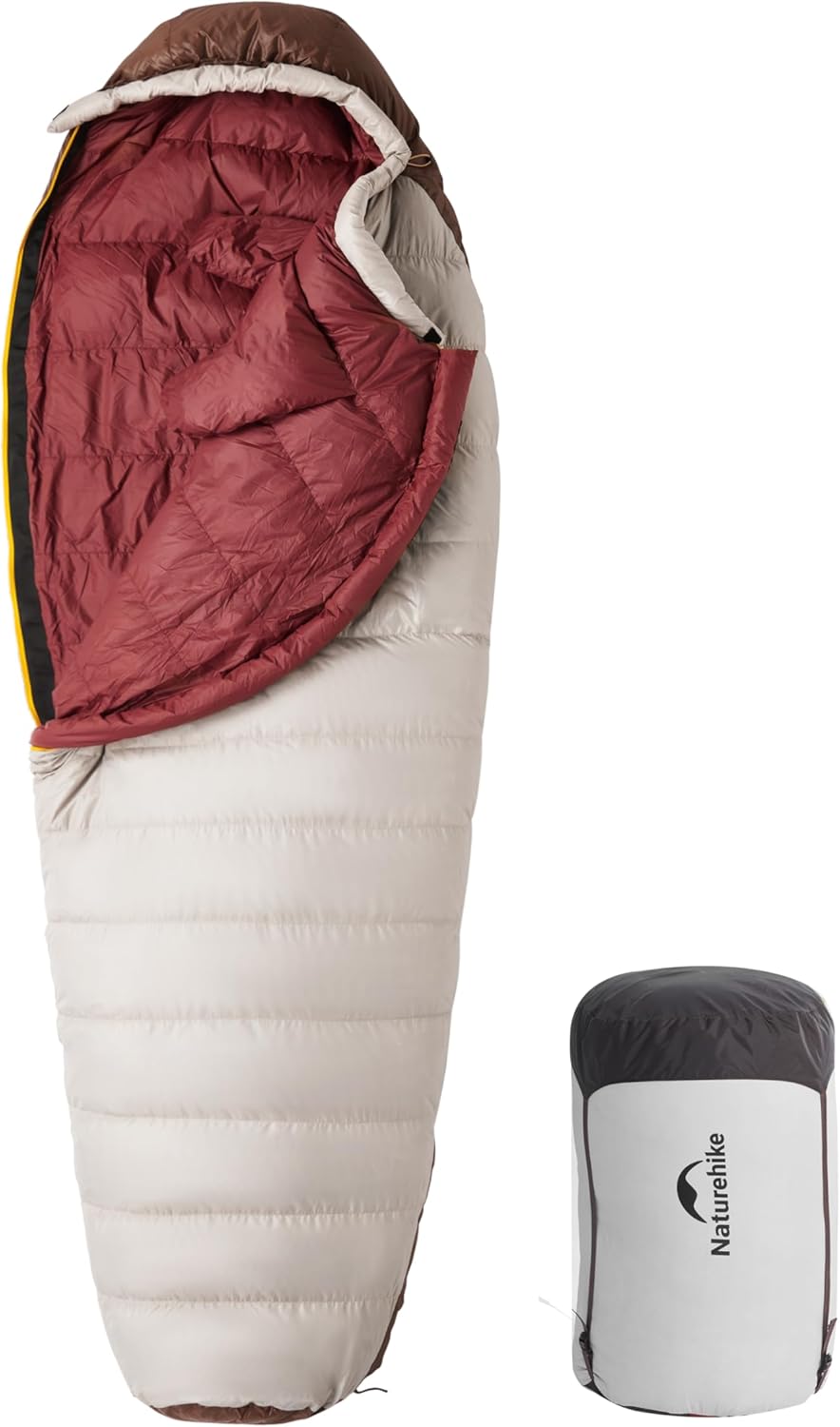 Naturehike Snowbird Entendaunen Mumienschlafsack,Outdoor Professional Camping Schlafsack,Unisex – Erwachsene Schlafsack
