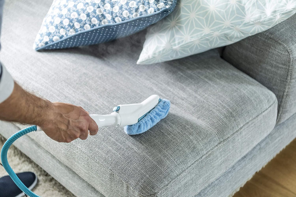 Black+Decker 15-in-1 Dampfbesen Steam-mop (mit Steamitt Dampfhandschuh zur Oberflchenreinigung, AutoSelect für richtige Menge Dampf, 180° drehbarer Reinigungsfu, inkl. 15-tlg Zubehr)