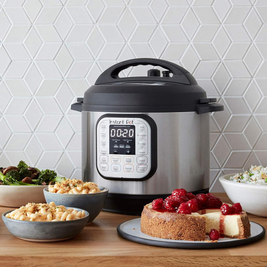 Instant Pot Pro 10-in-1-Elektro-Multikocher 1200 W, 5,7 L – Schnellkochtopf, Schongarer, Reiskocher, Dampfgarer, Sautierpfanne, Sterilisator, Joghurtbereiter, Sous Vide Gert – Schwarzer Edelstahl