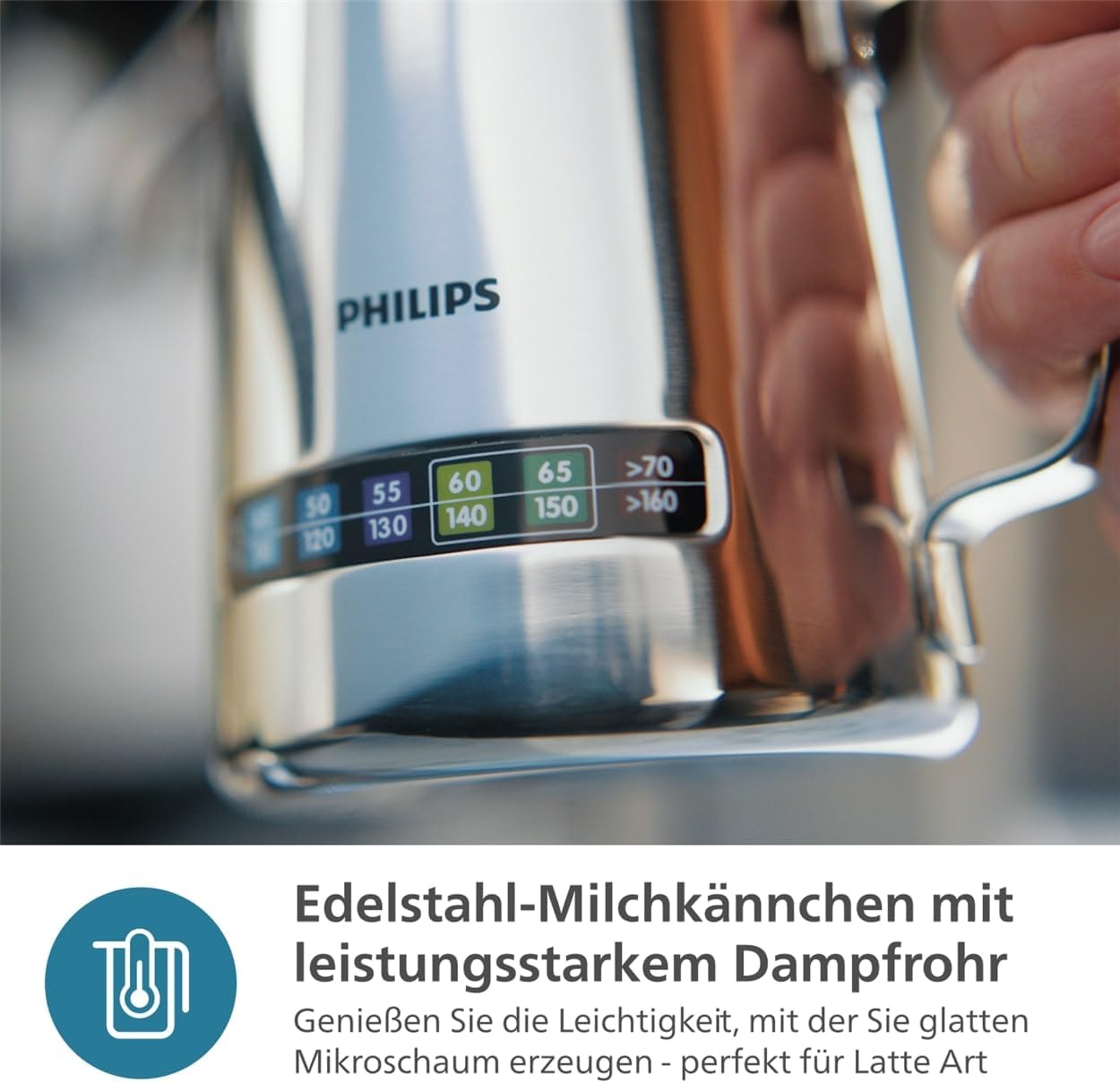 Philips Barista Brew Macchina da caffè espresso semiautomatica - Tasto Espresso singolo e doppio + Americano, Contenitore per chicchi da 250 g, Guida intuitiva, Pressatura calibrata, Argento metallizzato (PSA3218/01)