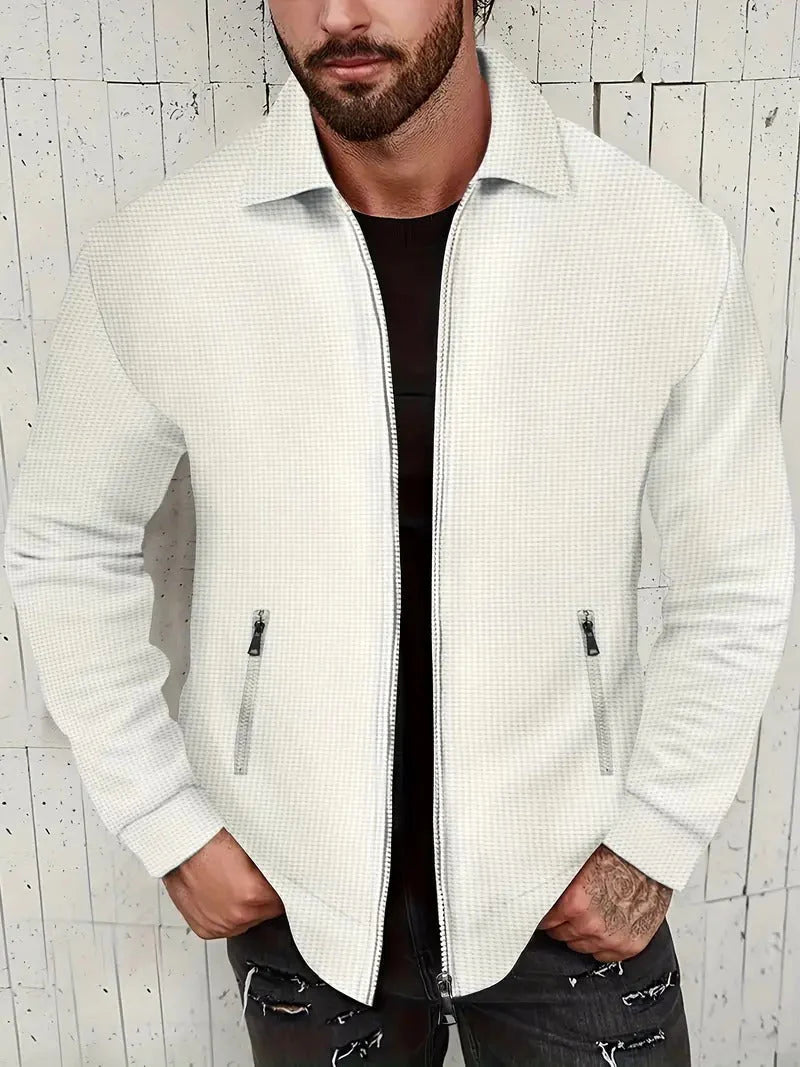 Vintage-Jacke Mit Reiverschluss Für Herren