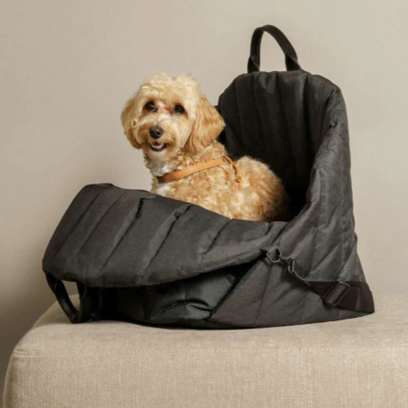 2-in-1 Luxus Hundetragetasche und Autositztasche