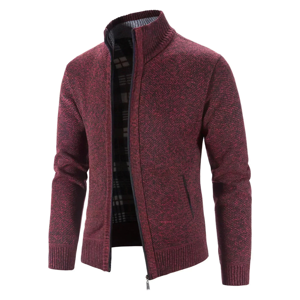 Stylische Strickjacke mit Reiverschluss für Herren