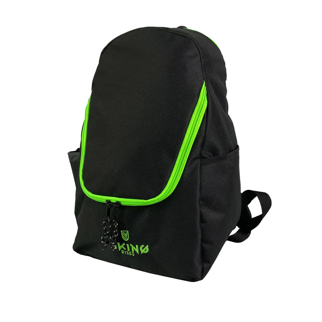 Viking Discs Zaino Light, Zaino da disc golf, Nero/Lime
