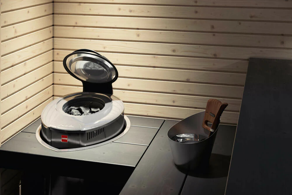 Harvia Stufa elettrica per sauna Ever-Ready Forte AFB9, 9kW, 10-15m, controllo separato, acciaio