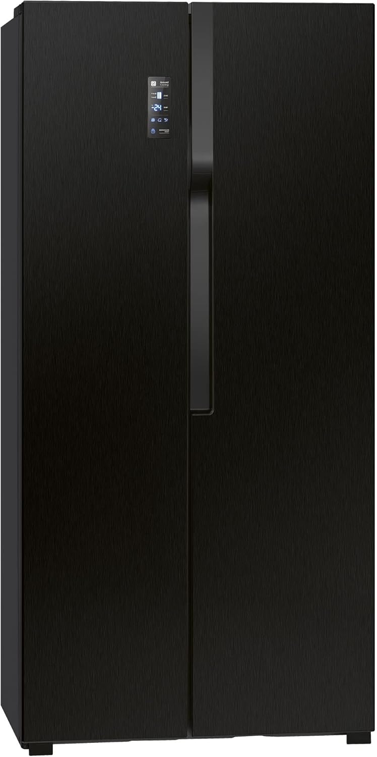 Bomann® Frigorifero con Congelatore | Congelatore No-Frost | Frigorifero da 186 cm | 39 dB | Combinato Frigorifero-Congelatore con MultiAirflow | 320L | Combinato Frigorifero-Congelatore No-Frost | KG 7361 nero-inox