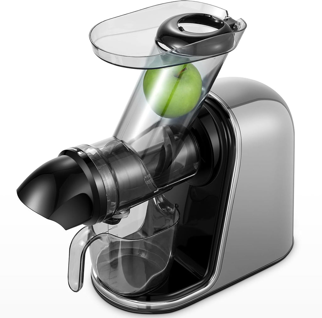 【Neues】Entsafter AOBOSI-Slow juicer mit 2 Geschwindigkeitsstufen-Entsafter gemüse und obst mit 8 stufiger Schnecke-Saftpresse mit Reinigungsbürste&2 Bechern-Obstpresse mit Reversierfunktion