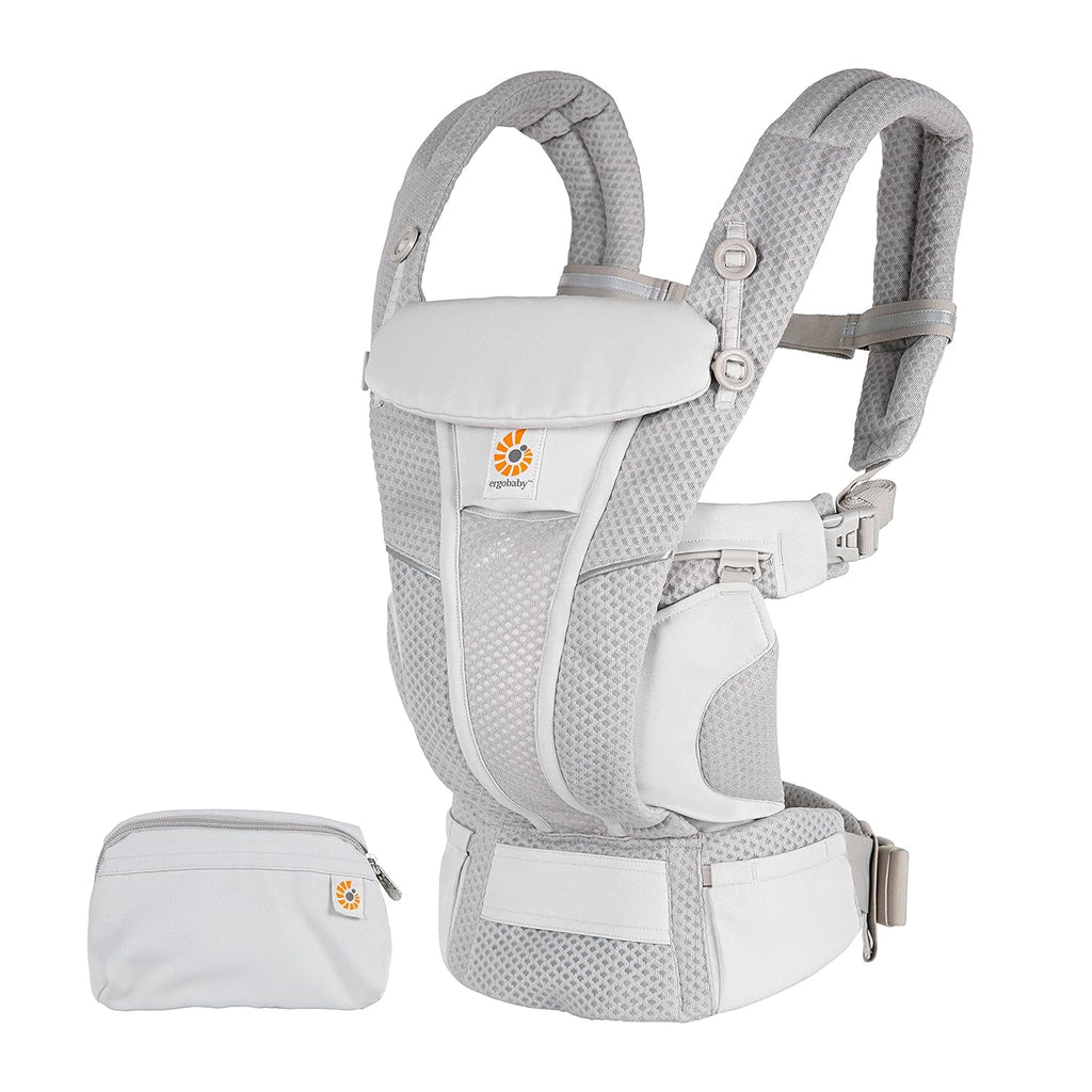 Ergobaby Omni Breeze Marsupio per Neonati dalla Nascita fino a 20 kg, Morbido Mesh SoftFlex a 4 Posizioni, Ergonomico, Porta Bebè, Natural Beige
