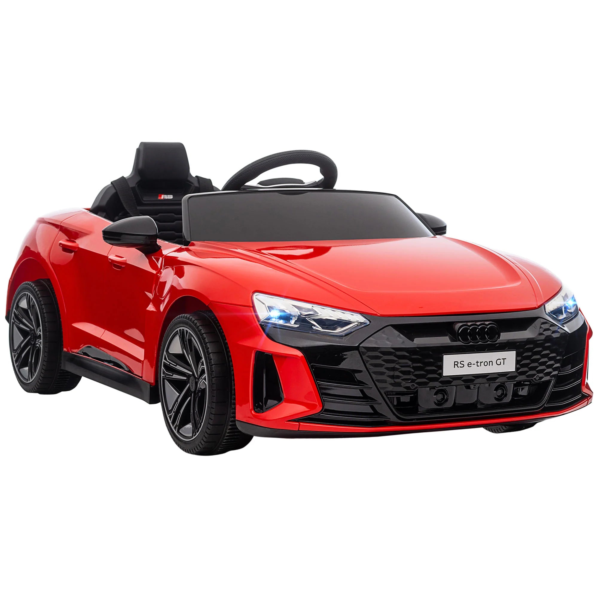 HOMCOM Auto Elettrica per Bambini con Telecomando e Funzione Musicale Rosso