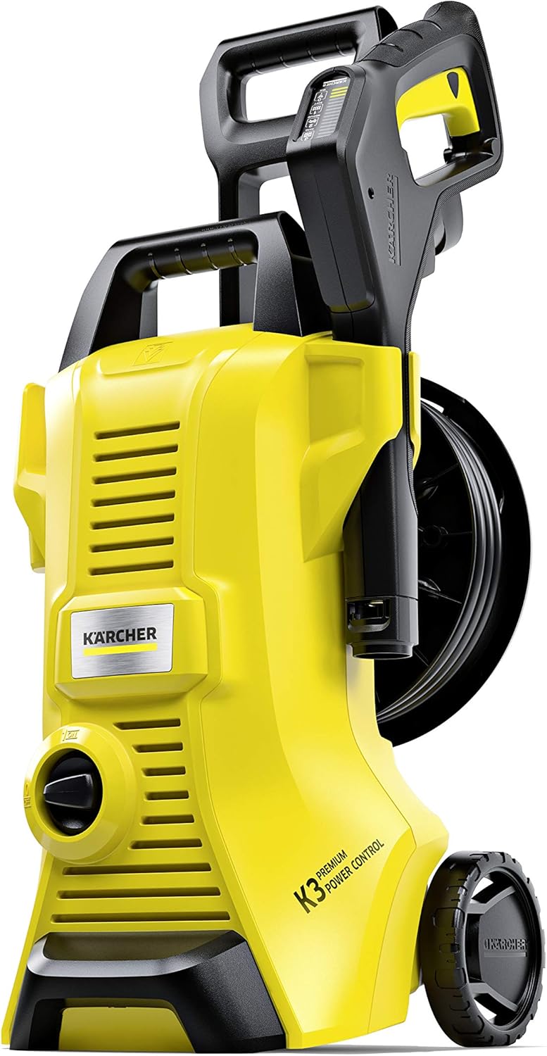 Kärcher Hochdruckreiniger K 3 Premium Power Control: Clevere App-Unterstützung - für eine effektive Reinigung bei alltäglichen Verschmutzungen - inkl. Schlauchtrommel