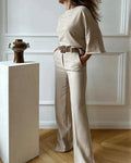 Completo Blusa e Pantaloni a Maniche Lunghe da Donna