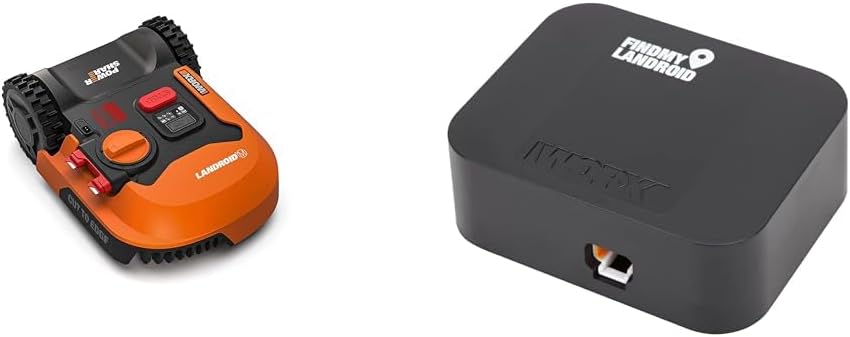 WORX Landroid Plus WR165E Mhroboter mit Begrenzungskabel für Grten bis 500m (AIA Navigation, App Steuerung, WLAN, Bluetooth und schwimmendem Mhwerk - max Steigung: 35%)