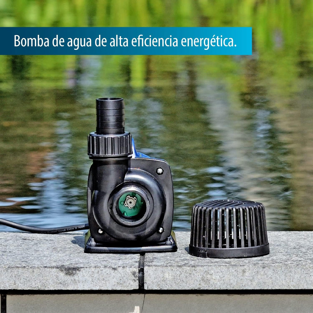 AquaForte DM-5.000 pompe per laghetto/filtro, 40 Watt, portata massima di 5 m3 all'ora, prevalenza massima di 3.5 metri, lunghezza del cavo 10 metri, adatta per corsi d'acqua, cascate e filtri