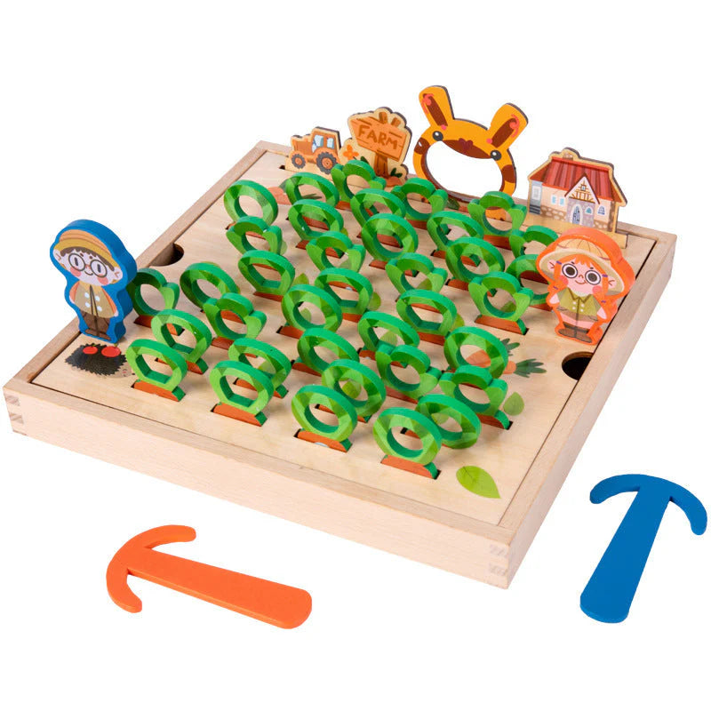 Carrot Pull Game - Lernen mit Buchstaben - Karotten-Brettspiel