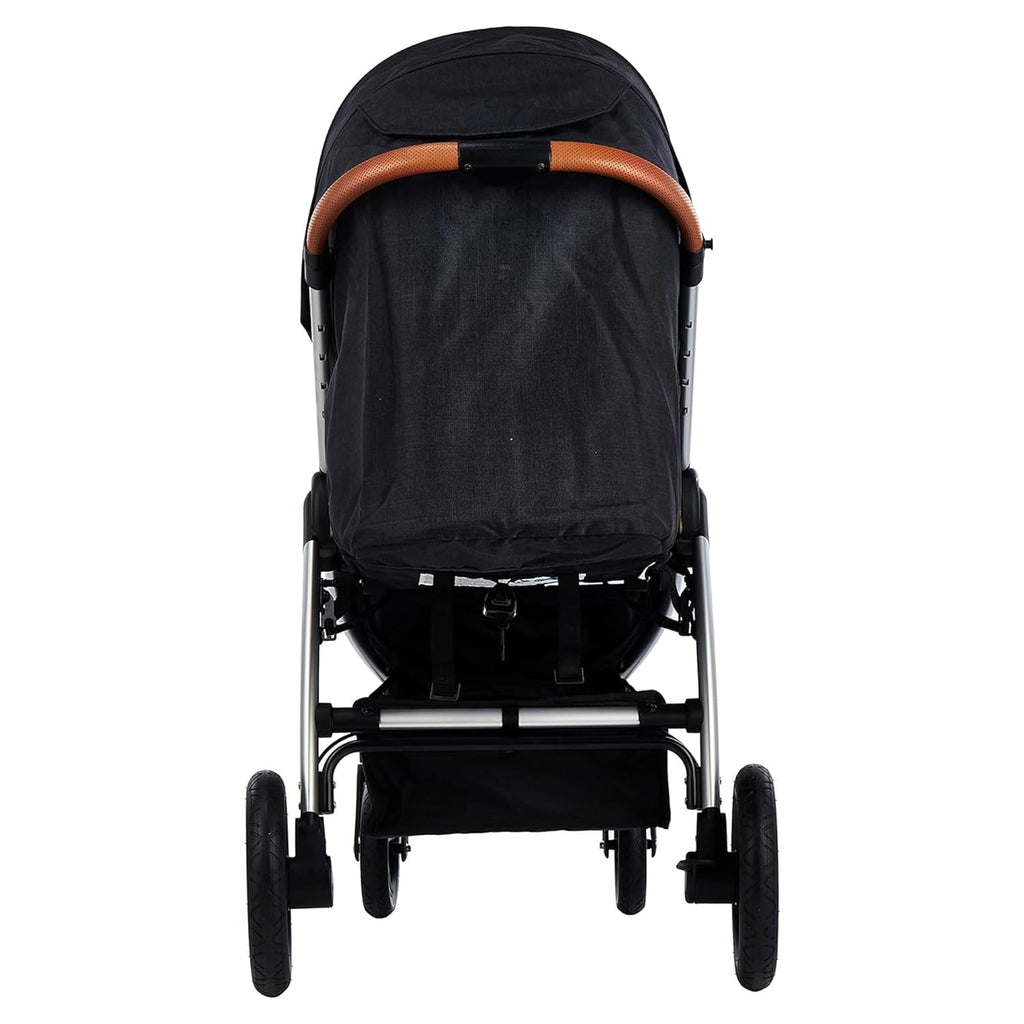 Hauck Uptown Passeggino Melange Rose – Passeggino per ogni terreno, seduta extra large, posizione nanna, ruote in gomma, sospensioni, compatto e facile da piegare, con parapioggia