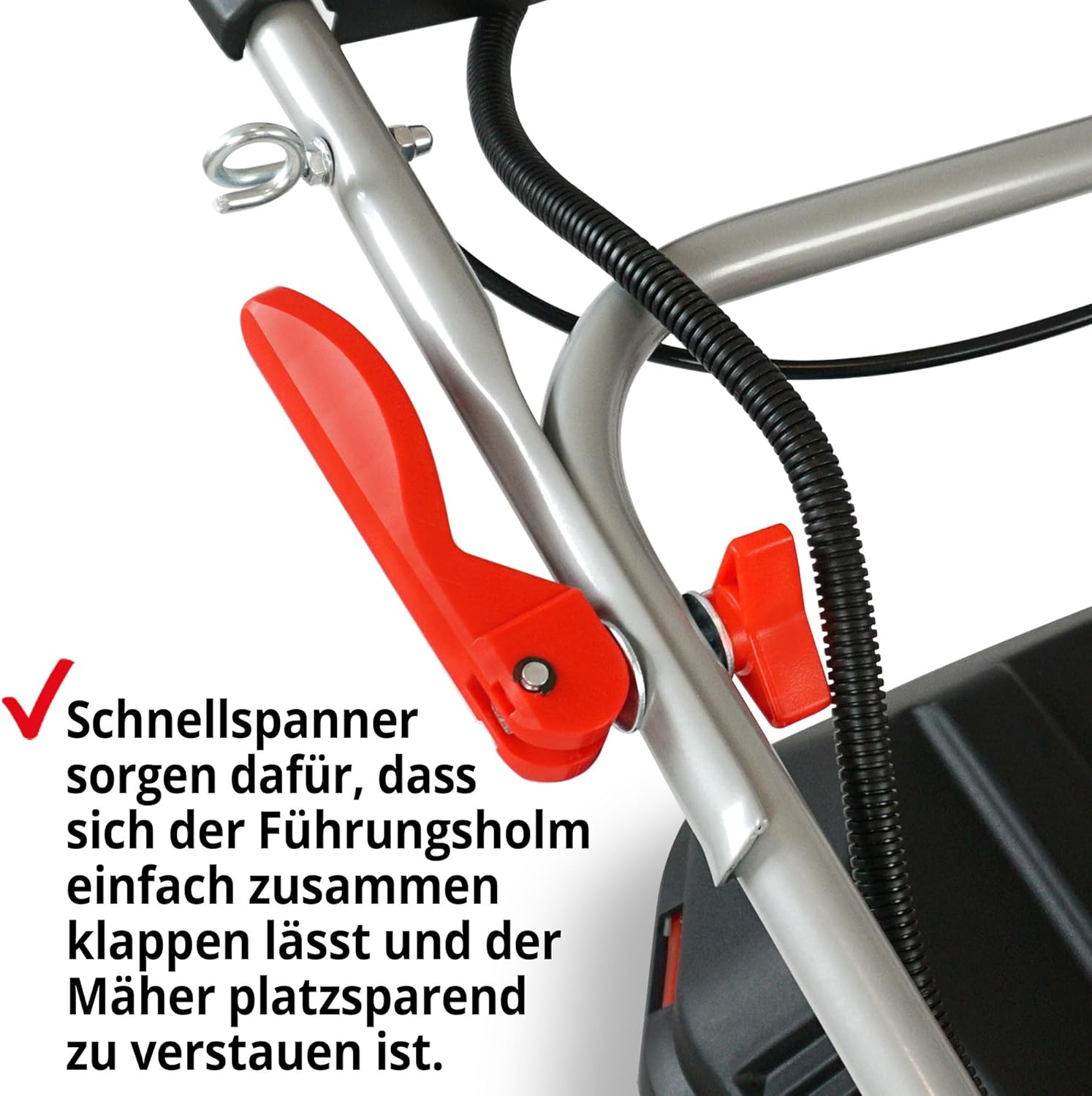 HECHT Rasaerba a benzina 5 in 1 – potente motore ecologico 4 tempi da 4,4 kW (6,0 CV) – avviamento elettrico – larghezza di taglio 53 cm – cesto di raccolta 75 l – trazione sulle ruote – ruote brevettate – tosaerba mulching